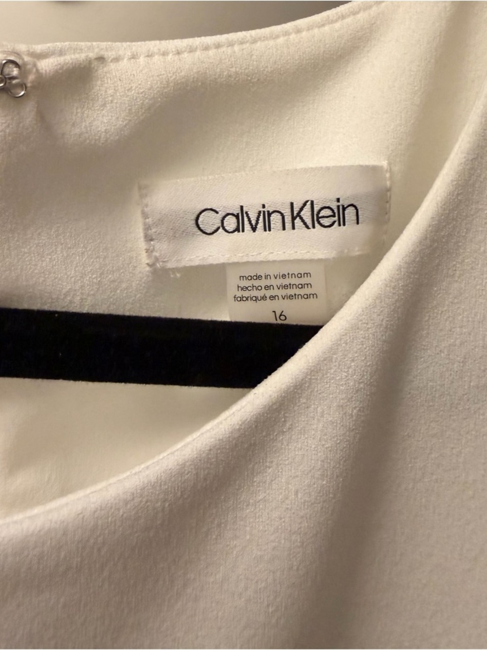 Calvin Klein Ivory Sleeveless Wide-Leg Jumpsuit - Picture 7 of 9